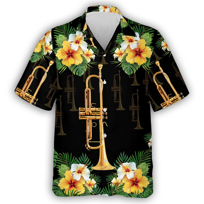 Gitar Trompet Grafik Hawaii Gö - Musical Instrument Hawaiian incelemesi ve fiyatı