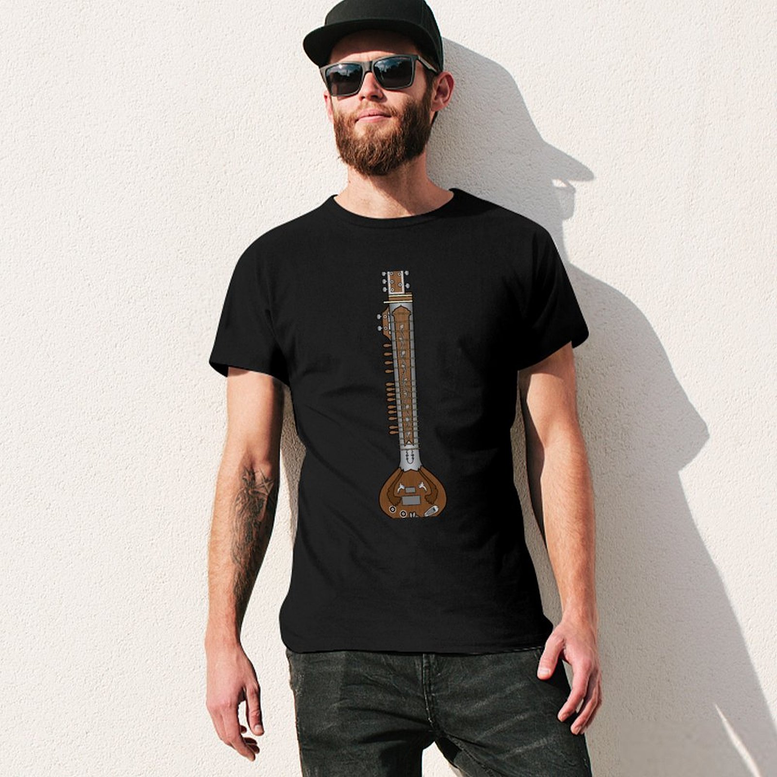 MÜZİK ALETLERİ - SİTAR Tişört  - Musical Instrument Sitar incelemesi ve fiyatı