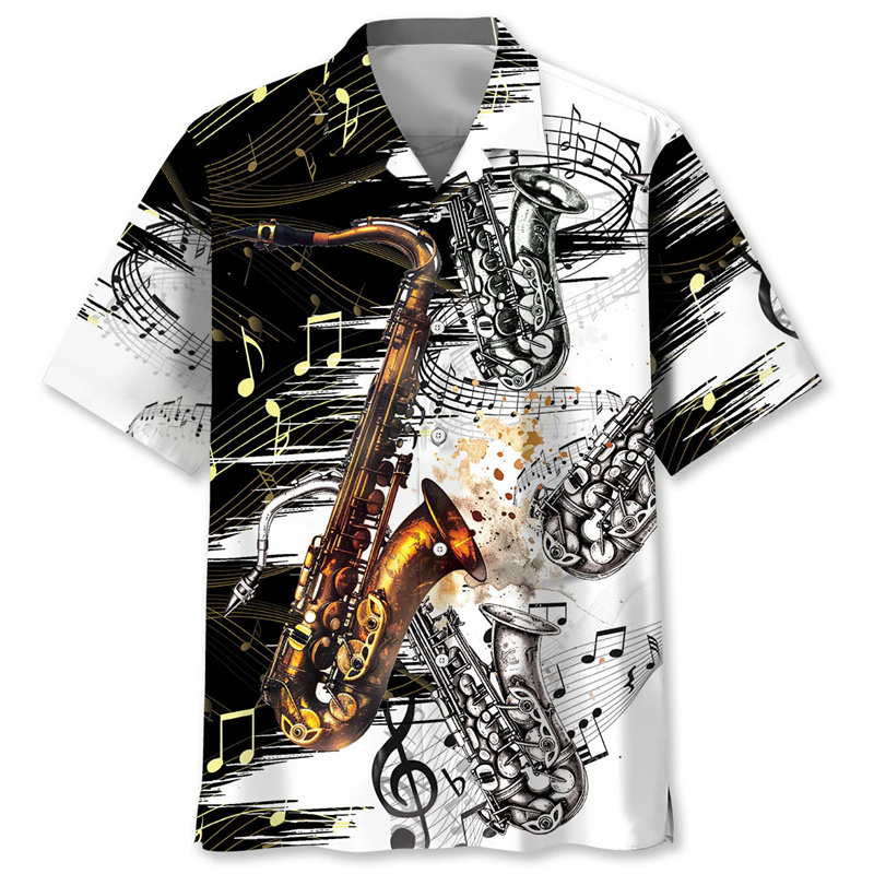 Saksafon Tropikal Hawaii Gömle - Musical Instrument Hawaiian incelemesi ve fiyatı